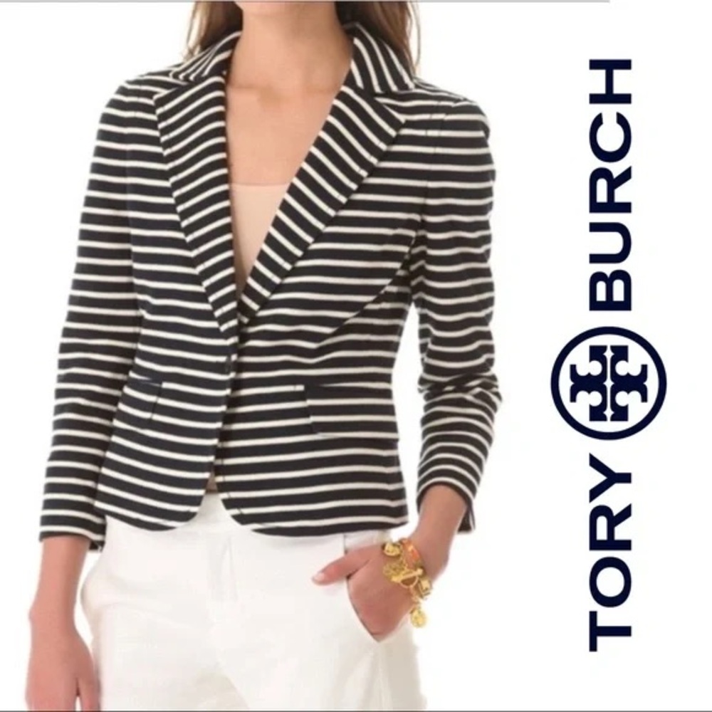 Tory Burch Knit Jersey Blazer